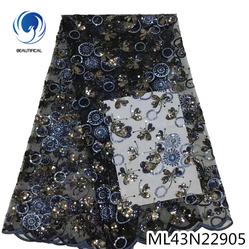 BEAUTIFICAL african mesh lace with sequins embroidery 5 yards french lace for party sewing net laces ML43N229
BEAUTIFICAL african mesh lace with sequins embroidery 5 yards french lace for party sewing net laces ML43N229