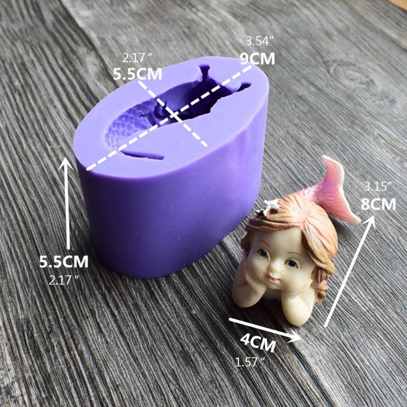 Lovely Sleeping Beauty Fish Fondant Silicone Cake Molds Cute Baby Fish Tail Soap Mould Epoxy Resin Casting Mold Crafts
Lovely Sleeping Beauty Fish Fondant Silicone Cake Molds Cute Baby Fish Tail Soap Mould Epoxy Resin Casting Mold Crafts