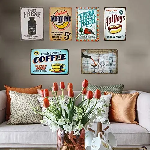 Creative Handmade Metal Iron Plate Retro Art Poster Kitchen Home Wall Hanging Bar Cafe Decoration Can Be Customized 12*8 Inches
Creative Handmade Metal Iron Plate Retro Art Poster Kitchen Home Wall Hanging Bar Cafe Decoration Can Be Customized 12*8 Inches