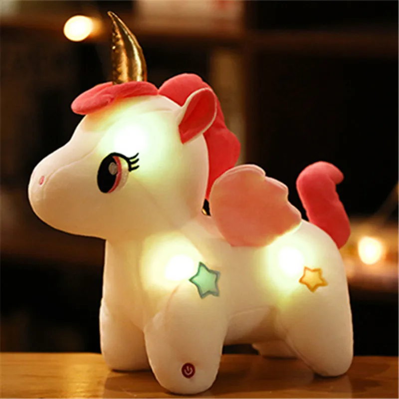 2 Styles Glowing Light Unicorn Plush Toys For Children Soft Stuffed Cute Luminous Animal Pillow Dolls Kids Baby Xmas Gifts
2 Styles Glowing Light Unicorn Plush Toys For Children Soft Stuffed Cute Luminous Animal Pillow Dolls Kids Baby Xmas Gifts