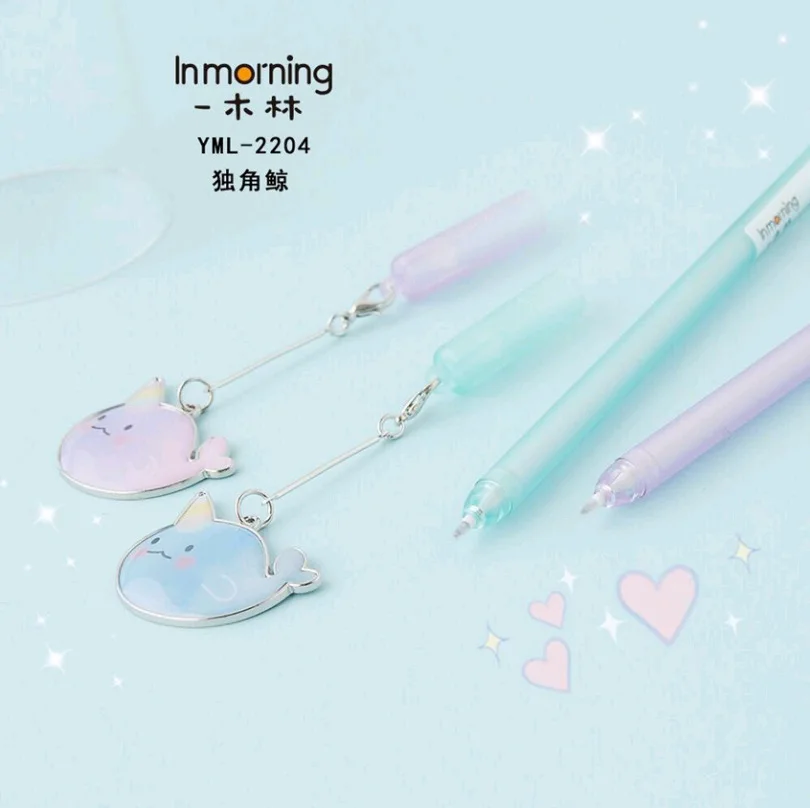2pcs Writing Gel Pens Narwhal Black Gel ink Pens Pens for writing Student Cute stationery office school supplies 0.5mm
2pcs Writing Gel Pens Narwhal Black Gel ink Pens Pens for writing Student Cute stationery office school supplies 0.5mm