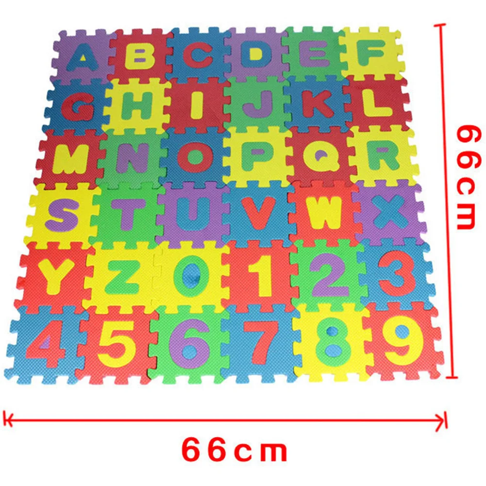 36Pcs Children Letter Numbers Puzzle Crawling Foam Floor Mat Rug Education Toy gift for children,kids indoor soft Activity Mat
36Pcs Children Letter Numbers Puzzle Crawling Foam Floor Mat Rug Education Toy gift for children,kids indoor soft Activity Mat