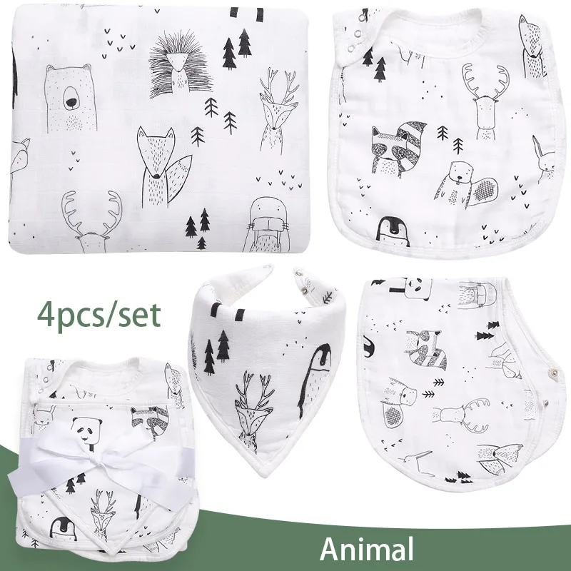 4pcs/lot Baby Blankets & Bibs Muslin Diapers Envelope For Newborns Fashionable Baby Swaddle Wrap Baby Bath Towel Baby Bed Stuff
4pcs/lot Baby Blankets & Bibs Muslin Diapers Envelope For Newborns Fashionable Baby Swaddle Wrap Baby Bath Towel Baby Bed Stuff