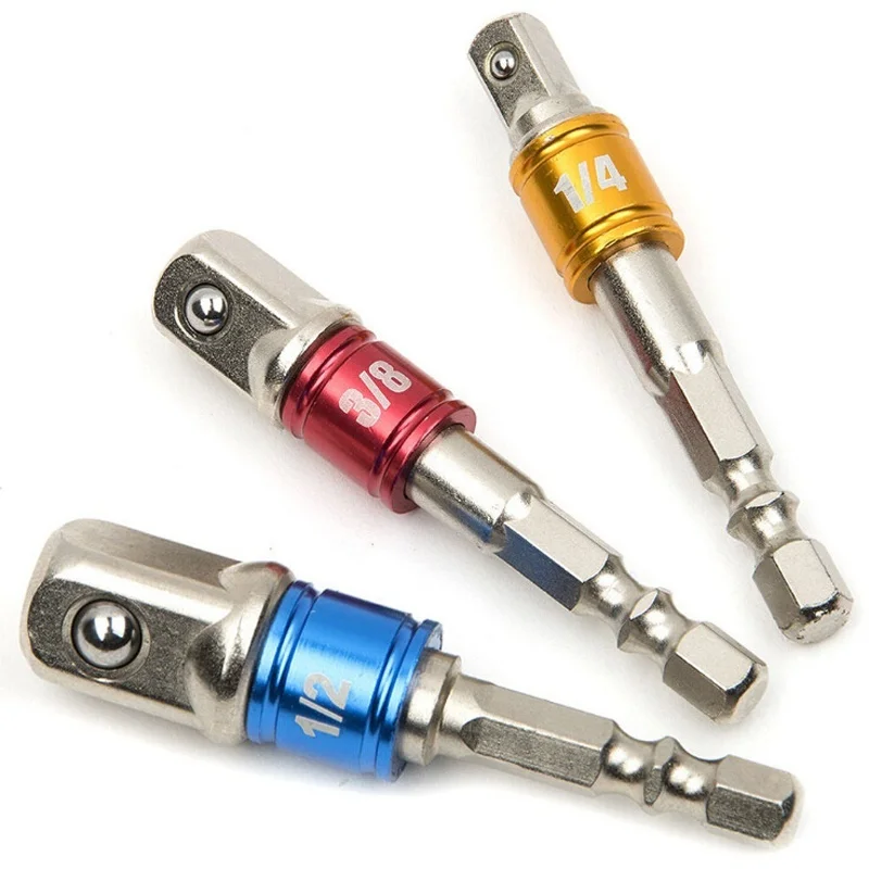 1Pcs Drill Socket Adapter Impact Drill Extension Drill Bits Bar Socket Adapter 1/4 3/8 1/2 Size Hex Shank Square Head Drill Bit
1Pcs Drill Socket Adapter Impact Drill Extension Drill Bits Bar Socket Adapter 1/4 3/8 1/2 Size Hex Shank Square Head Drill Bit
