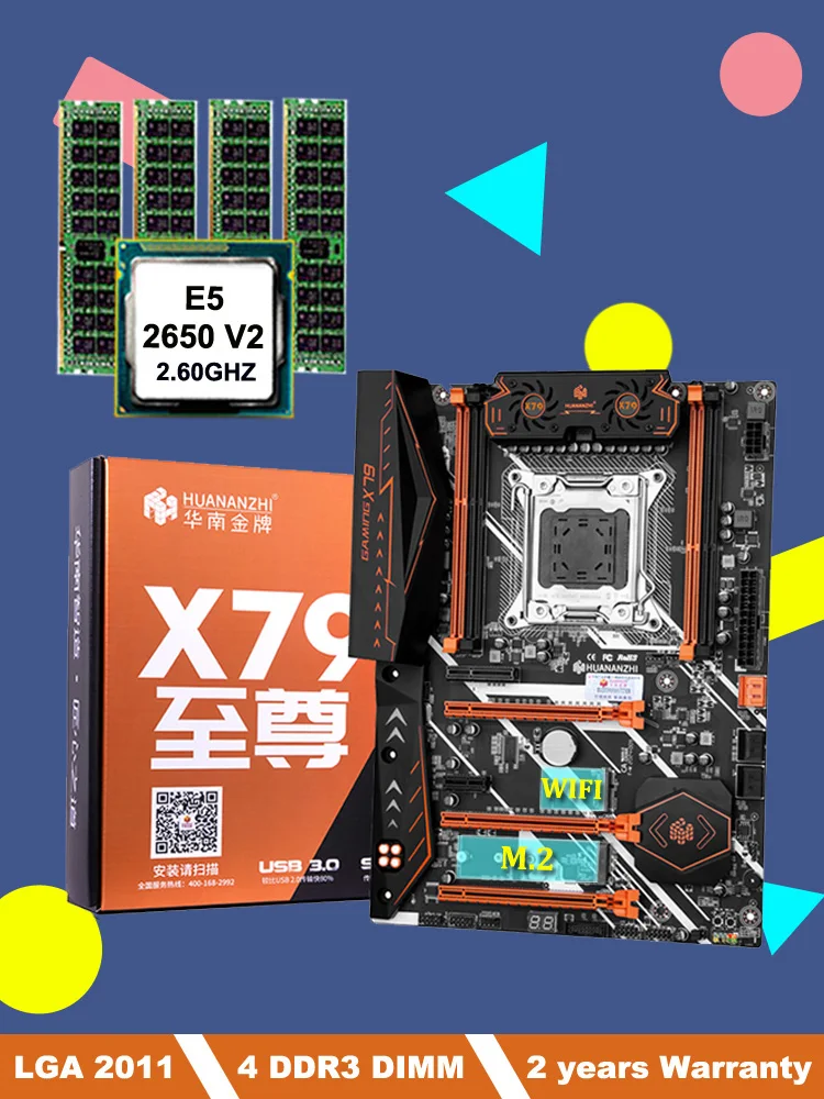 HUANANZHI X79 Deluxe Motherboard Combo PC Components M.2 WIFI Slot M.2 SSD Slot CPU Intel Xeon E5 2650 V2 16G Memory 4*4G RECC
HUANANZHI X79 Deluxe Motherboard Combo PC Components M.2 WIFI Slot M.2 SSD Slot CPU Intel Xeon E5 2650 V2 16G Memory 4*4G RECC