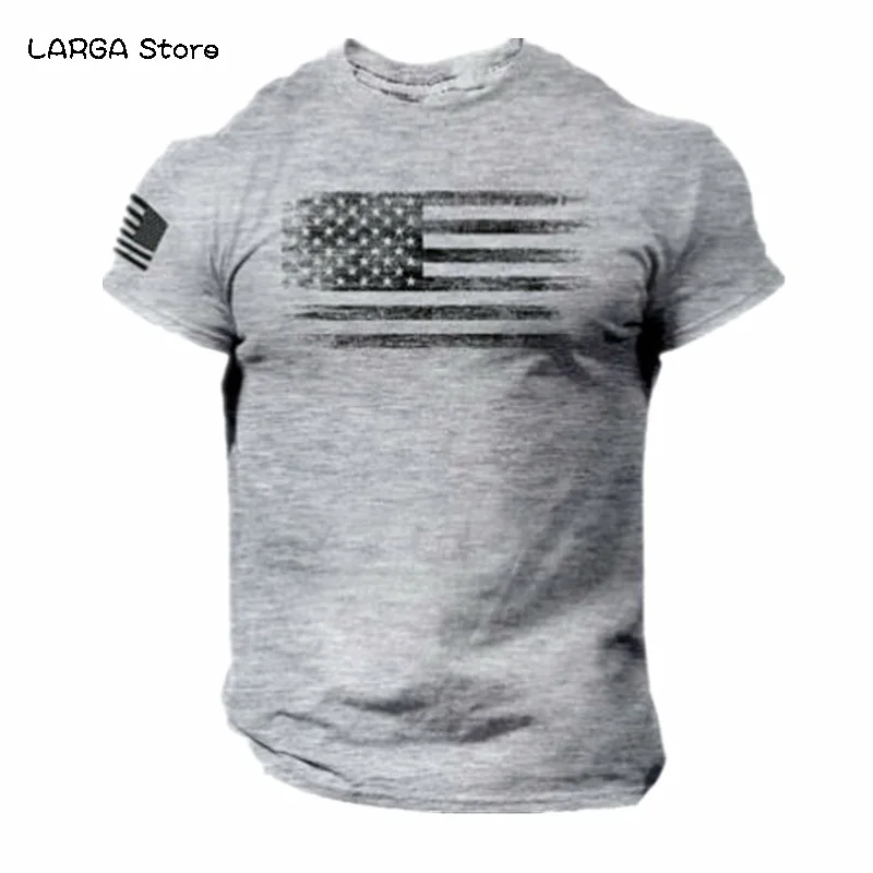 American Flag Print Men's Fashion Gray T-shirt Fitness Casual O-Neck Pullover Tee Short Sleeve T Shirts Mens Summer Clothing 
American Flag Print Men's Fashion Gray T-shirt Fitness Casual O-Neck Pullover Tee Short Sleeve T Shirts Mens Summer Clothing