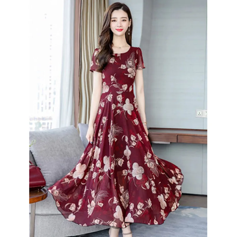 Летнее темпераментное платье 2020 новое летнее шифоновое длинное платье с круглым вырезом и цветочным принтом A855
Летнее темпераментное платье 2020 новое летнее шифоновое длинное платье с круглым вырезом и цветочным принтом A855