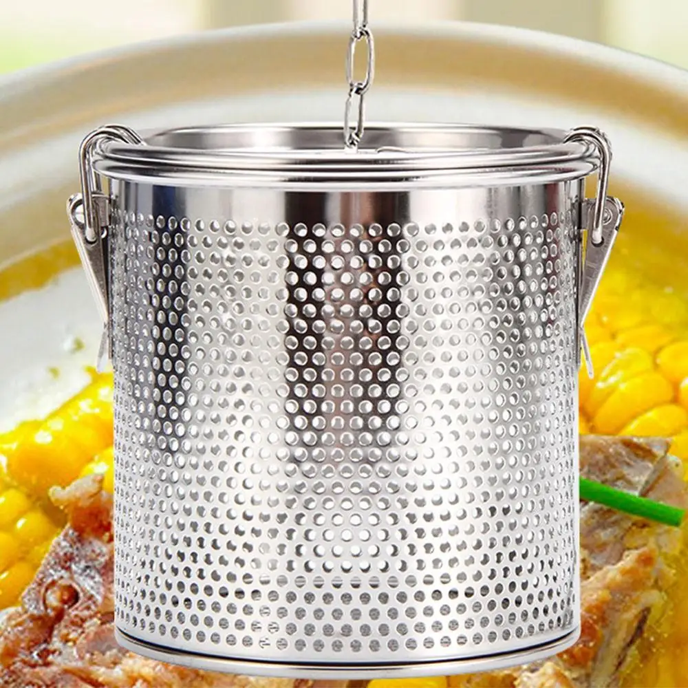 Cooking Isolation Spice Seasoning Pot Fine Stainless Steel Mesh Aromatherapy Tube Sealed And Leak-proof Soup Material Lo-wei
Cooking Isolation Spice Seasoning Pot Fine Stainless Steel Mesh Aromatherapy Tube Sealed And Leak-proof Soup Material Lo-wei