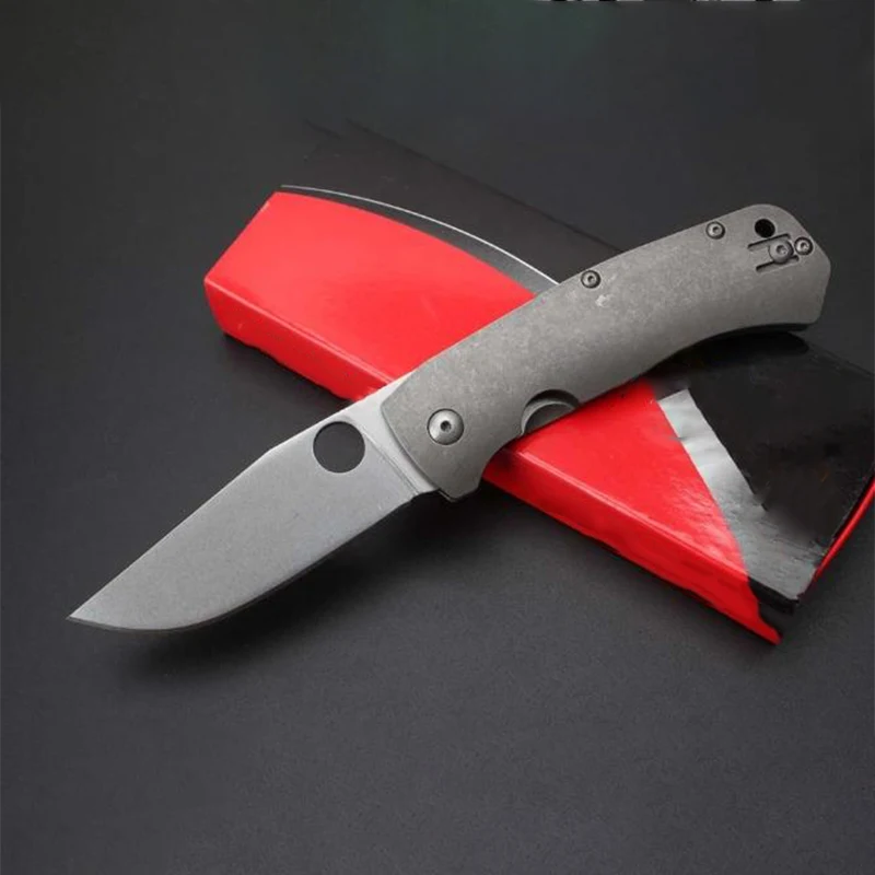 High Quality Hardness Folding Knife D2 Blade Titanium Alloy Handle Saber Outdoor Safety Pocket EDC Tool
High Quality Hardness Folding Knife D2 Blade Titanium Alloy Handle Saber Outdoor Safety Pocket EDC Tool