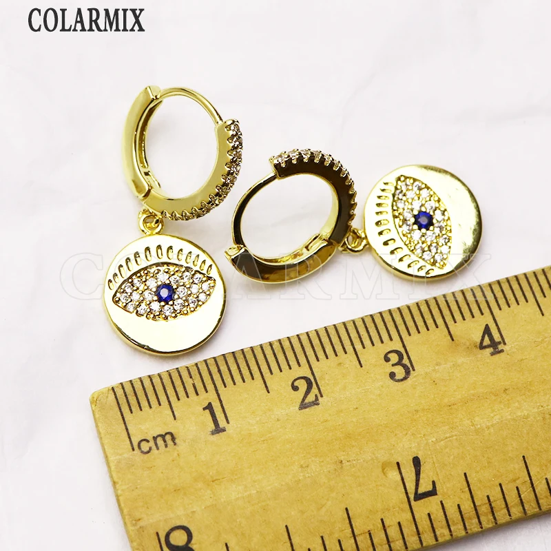 8 Pairs Fashion Zirconia eyes shape earrings Eyes earrings Women jewelry earrings women earrings Women jewelry gift 8261
