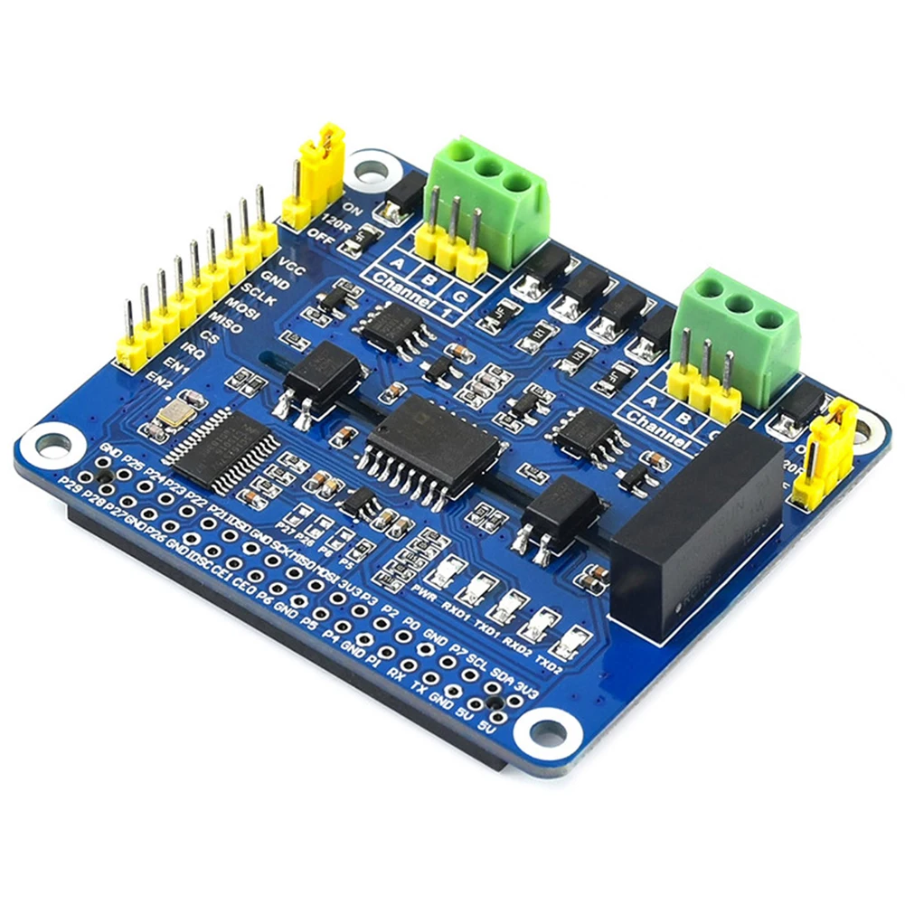 RS485 SPI Industrial Automation Stable Dual Chip 2 Channel Expansion HAT Auto Transceiving Isolated Safe
RS485 SPI Industrial Automation Stable Dual Chip 2 Channel Expansion HAT Auto Transceiving Isolated Safe