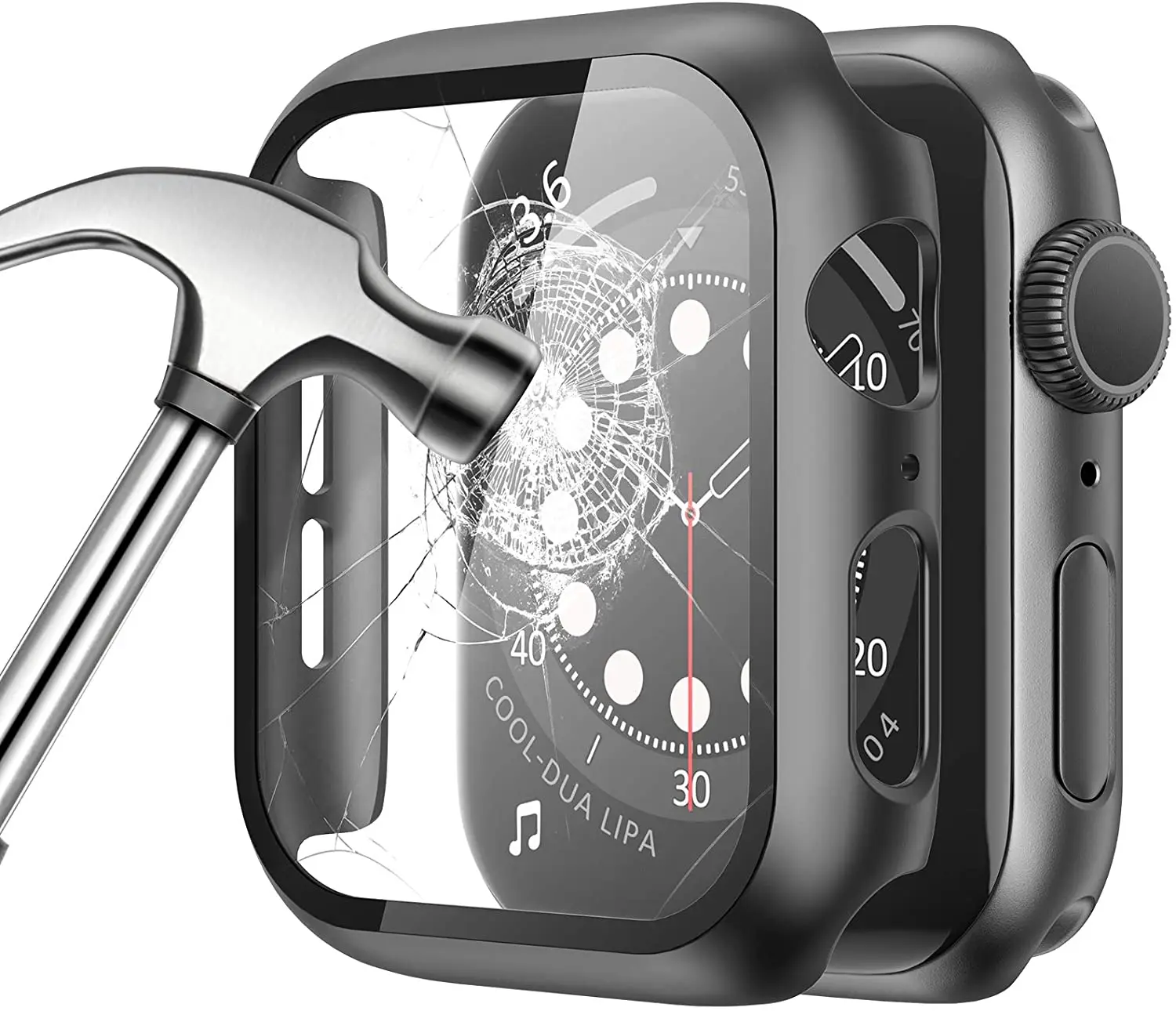 Стекло и крышка для Apple Watch чехол 44 мм 40 45 41 42 38 аксессуары iWatch Защита экрана watch