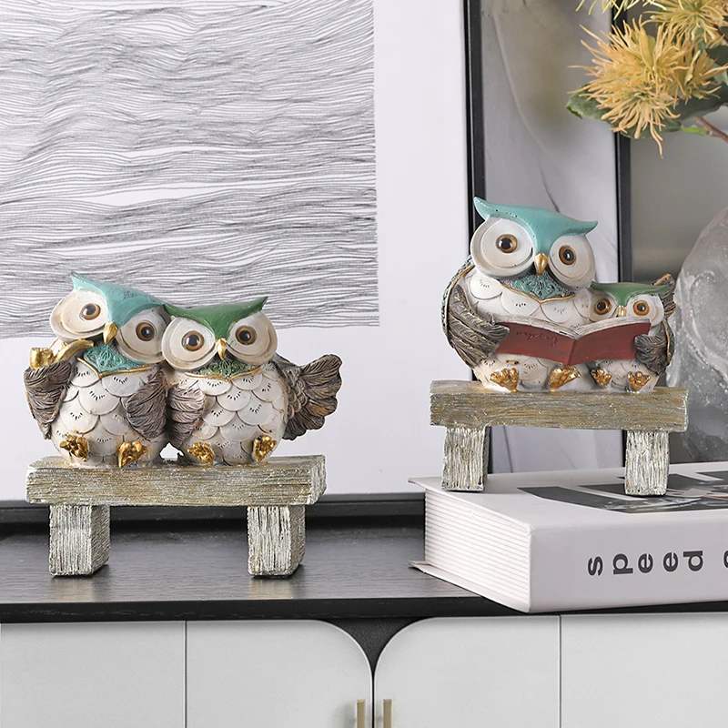 Modern Cute Owl SculptureDecorative Figurine Abstract Animals Statue Resin Craft Home Decoration Living Room Ornament R4266
Modern Cute Owl SculptureDecorative Figurine Abstract Animals Statue Resin Craft Home Decoration Living Room Ornament R4266