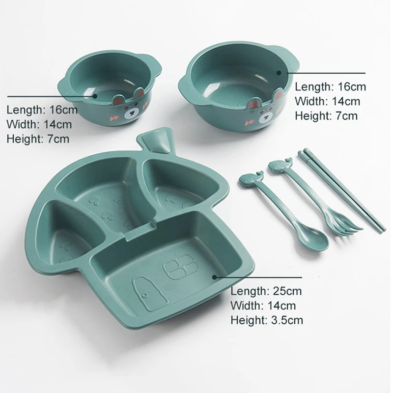 6pcs Baby Dish Bowl Tableware Set Natural Bamboo Fiber Bowl With Cup Spoon Plate Fork Feeding Dishes for Kids Utensils Food Set2
6pcs Baby Dish Bowl Tableware Set Natural Bamboo Fiber Bowl With Cup Spoon Plate Fork Feeding Dishes for Kids Utensils Food Set2