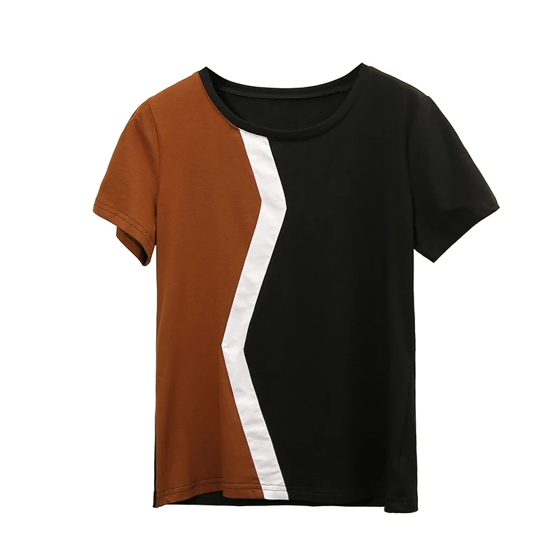 Simple Stitching Female Shirt Casual Women Tops 2021 Spring Summer Cool Short Sleeve Shirt Korean Style Fashion
Simple Stitching Female Shirt Casual Women Tops 2021 Spring Summer Cool Short Sleeve Shirt Korean Style Fashion