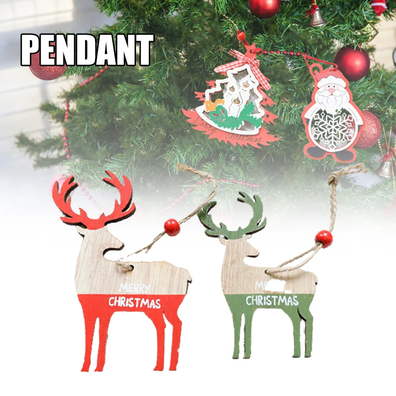 Newly Lovely Wooden Christmas Pendant Lightweight Painted Xmas Tree Ornament Creative Party Decorative Supplies
Newly Lovely Wooden Christmas Pendant Lightweight Painted Xmas Tree Ornament Creative Party Decorative Supplies