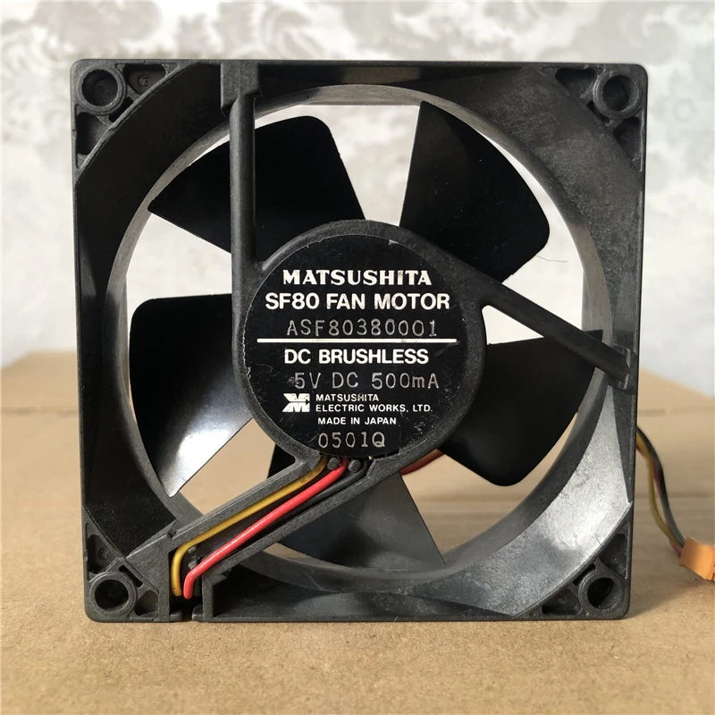 MATSUSHITA SF80 вентиляторный двигатель ASF80380001 8025 5V 500MA 8 см вентилятор воздушного