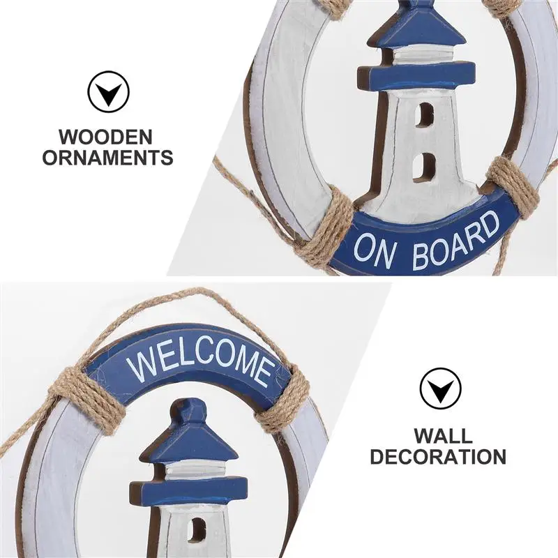 1PC Creative Mediterranean Swim Ring Wood Hanging Ornament Mediterranean Decor 
1PC Creative Mediterranean Swim Ring Wood Hanging Ornament Mediterranean Decor