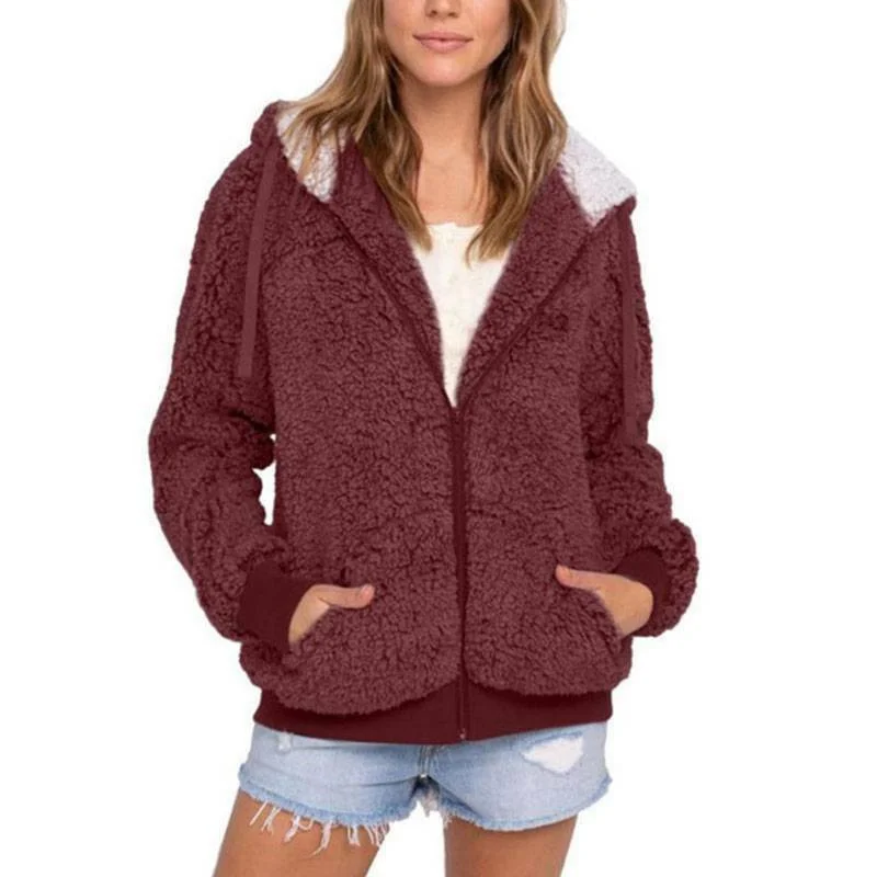 Fashion Travel Hoodies Fluffy Jacket Coat Ladies Womens Fleece Zip Up Hooded
Fashion Travel Hoodies Fluffy Jacket Coat Ladies Womens Fleece Zip Up Hooded