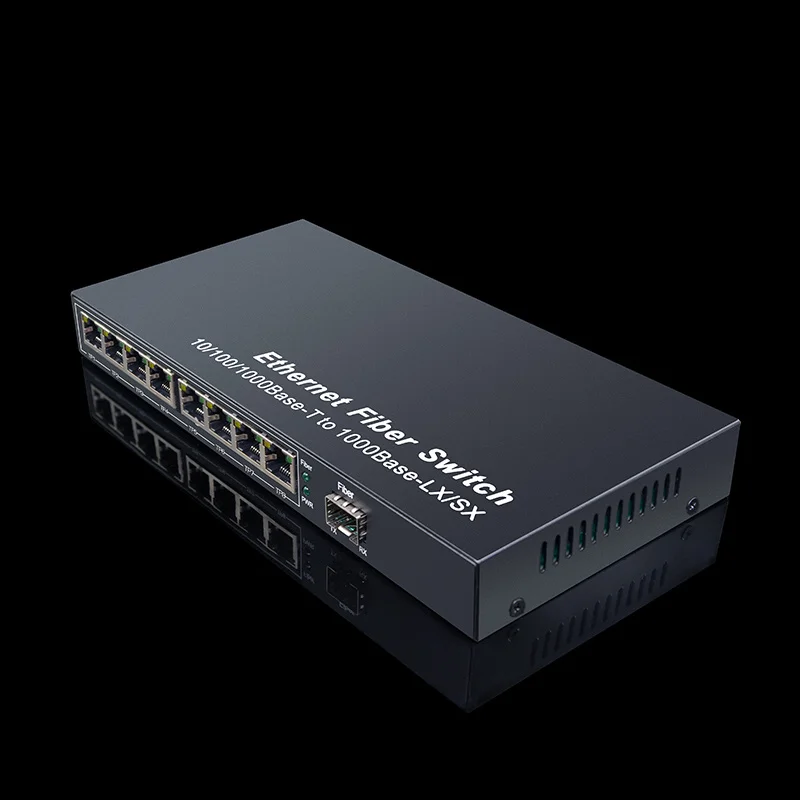 1000M 1G4E 1 sfp slot fiber 4 8 RJ45 1G4E Gigabit optical Media Converter Ethernet Network Switch fibra optica transceiver
1000M 1G4E 1 sfp slot fiber 4 8 RJ45 1G4E Gigabit optical Media Converter Ethernet Network Switch fibra optica transceiver