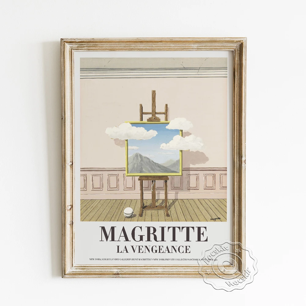 Rene Magritte Exhibition Surrealism Museum Poster, The Vengeance Gallery Collection Wall Picture, La Vengeance Home Decor Prints
Rene Magritte Exhibition Surrealism Museum Poster, The Vengeance Gallery Collection Wall Picture, La Vengeance Home Decor Prints