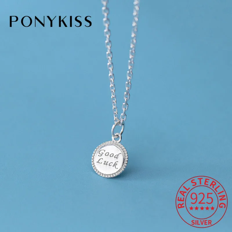 Стильное ожерелье PONYKISS из стерлингового серебра 100% пробы с круглой подвеской в виде букв для женщин, красивый аксессуар для вечерние, модны...
Стильное ожерелье PONYKISS из стерлингового серебра 100% пробы с круглой подвеской в виде букв для женщин, красивый аксессуар для вечерние, модны...