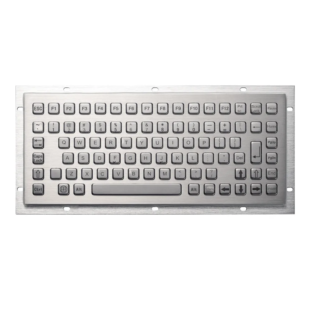 86 Keys Ruggedized Waterproof Mini Stainless Steel Compact Metal Industrial Keyboard For Kiosks CNC Machine
86 Keys Ruggedized Waterproof Mini Stainless Steel Compact Metal Industrial Keyboard For Kiosks CNC Machine