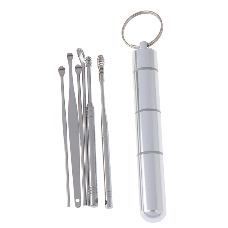 6pcs/set Ear Cleaner Kits Stainless Steel Earpick Wax Remover Curette Ear Pick Ear Cleaner Spoon Spiral Ear Clean Tool
6pcs/set Ear Cleaner Kits Stainless Steel Earpick Wax Remover Curette Ear Pick Ear Cleaner Spoon Spiral Ear Clean Tool