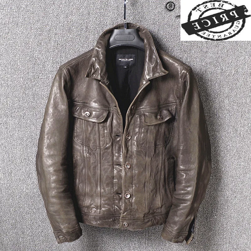 Japanese Style Vintage Leather Jacket Men Casaul Motorcycle Jackets Short Real Sheepkskin Coat Chaqueta De Los Hombres a5
Japanese Style Vintage Leather Jacket Men Casaul Motorcycle Jackets Short Real Sheepkskin Coat Chaqueta De Los Hombres a5