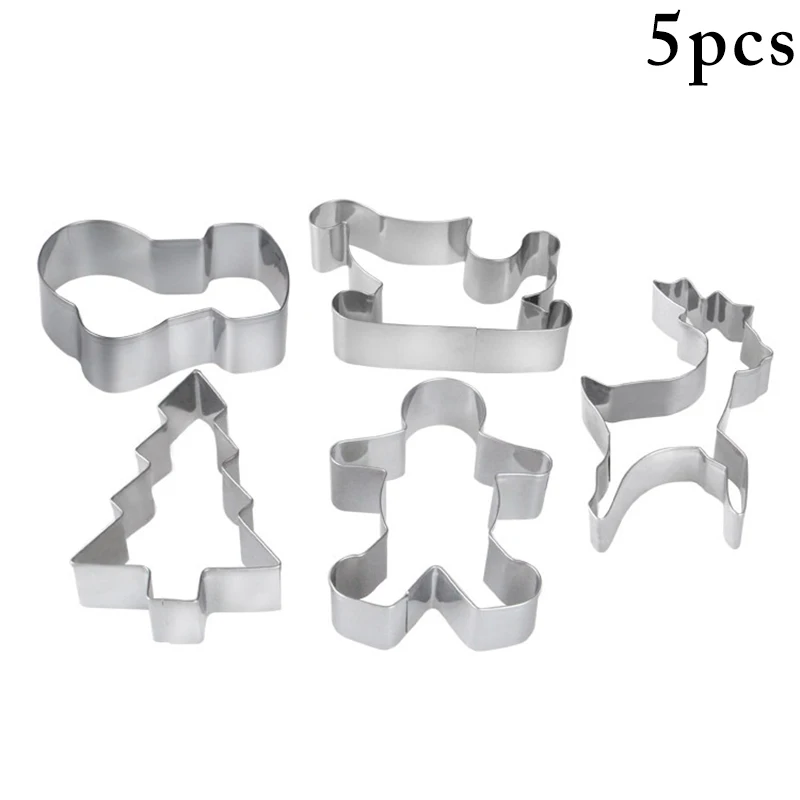 5PCS Christmas Cookie Cutter Stainless Steel Xmas Biscuit Cutter Clay Mold Accessories DIY Baking Tools kitchen Gadgets
5PCS Christmas Cookie Cutter Stainless Steel Xmas Biscuit Cutter Clay Mold Accessories DIY Baking Tools kitchen Gadgets