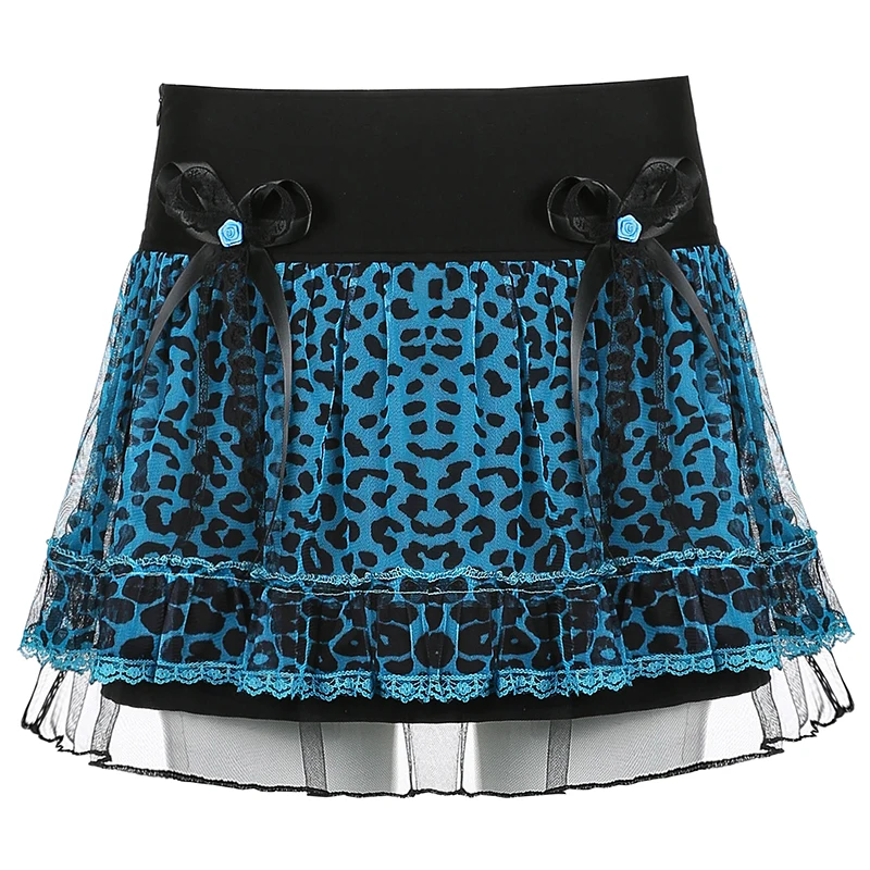 Rockmore Y2K Mesh Lace Trim Leopard Print Mini Skirts Womens Goth Aesthetic E Girl Vintage Dark Academia Clothes Pleated Skirt
Rockmore Y2K Mesh Lace Trim Leopard Print Mini Skirts Womens Goth Aesthetic E Girl Vintage Dark Academia Clothes Pleated Skirt