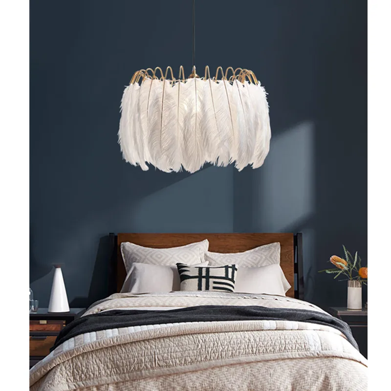 Feather Pendant Lights Gold Crown Girls Room Children's Room Crystal Hanging E27 Light Fixture for Bedroom Decoration Lighting
Feather Pendant Lights Gold Crown Girls Room Children's Room Crystal Hanging E27 Light Fixture for Bedroom Decoration Lighting