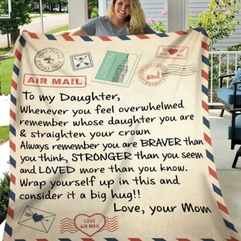 Throw Blanket - to my daughter blanket Fleece Throw Blanket,Super Soft Ultra-Soft Micro Fleece Blanket for Bedroom SOFE Couch
Throw Blanket - to my daughter blanket Fleece Throw Blanket,Super Soft Ultra-Soft Micro Fleece Blanket for Bedroom SOFE Couch