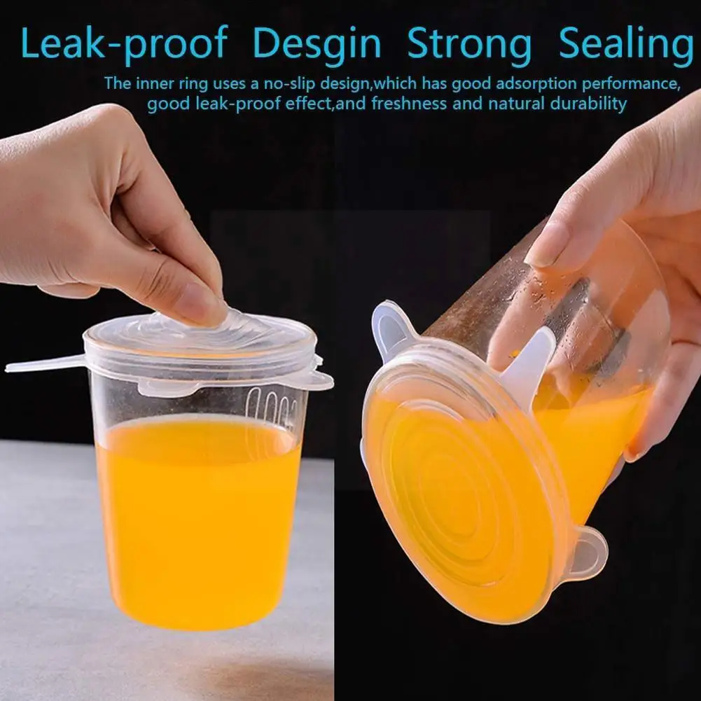 6pcs/set Food Silicone Sealed Cover Universal Silicone Lids Cup For Cookware Bowl Pot Reusable Stretch Lids Kitchen Accesso K4k8
6pcs/set Food Silicone Sealed Cover Universal Silicone Lids Cup For Cookware Bowl Pot Reusable Stretch Lids Kitchen Accesso K4k8