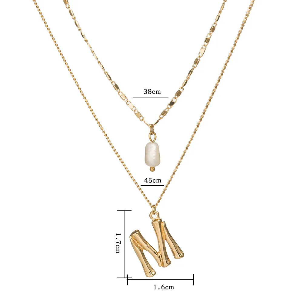 Multilayer Golden Coin Alphabet Necklace Simple Style Exquisite Natural Jewelry Female Long Clavicle Chain Pearl Shell Pendant 
Multilayer Golden Coin Alphabet Necklace Simple Style Exquisite Natural Jewelry Female Long Clavicle Chain Pearl Shell Pendant