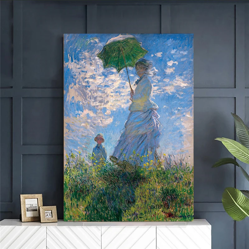 Claude Monet Woman with A Parasol Poster Painting Home Decor Living Room Cuadros Wall Art Pictures Painting Artwork Decoration
Claude Monet Woman with A Parasol Poster Painting Home Decor Living Room Cuadros Wall Art Pictures Painting Artwork Decoration