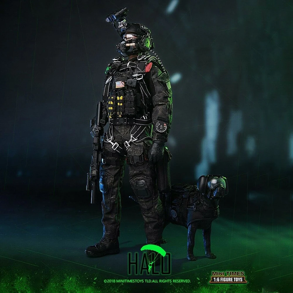 M013 Navy SEAL Team B 1/6 Scale US HALO w/Dog Mini times toys 12" Male Action Figure Toys Collecte Full Set Figure in Stock
M013 Navy SEAL Team B 1/6 Scale US HALO w/Dog Mini times toys 12" Male Action Figure Toys Collecte Full Set Figure in Stock