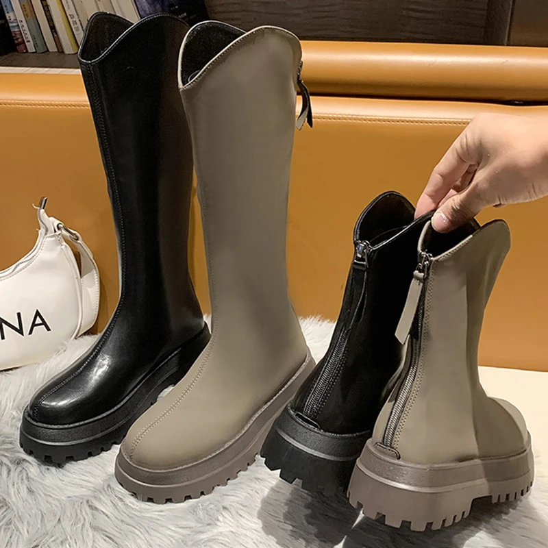 Luxury Brand Designer Women's Boots Winter New Women's High Boots Round Toe Zipper Ladies Knee-length Knight Boots Casual Boots
Luxury Brand Designer Women's Boots Winter New Women's High Boots Round Toe Zipper Ladies Knee-length Knight Boots Casual Boots