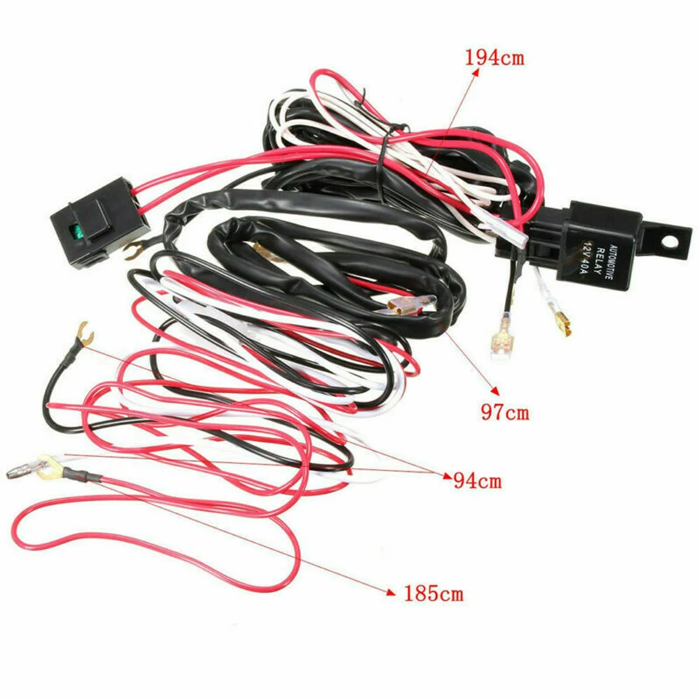 LED Off-road Light Wiring Harness Universal Blue LED Fog Light Driving Lamp Wiring Harness Fuse Switch 12V 40A Automotive Wire
LED Off-road Light Wiring Harness Universal Blue LED Fog Light Driving Lamp Wiring Harness Fuse Switch 12V 40A Automotive Wire