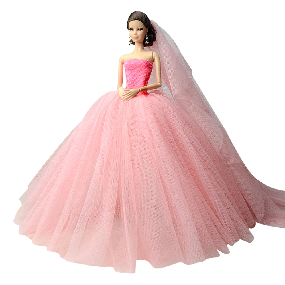 1/6 Fashion Pink Wedding Dresses for Barbie Doll Clothes Outfit Princess Party Gown 11.5" Dolls Accessory Girl Gift Kids DIY Toy
1/6 Fashion Pink Wedding Dresses for Barbie Doll Clothes Outfit Princess Party Gown 11.5" Dolls Accessory Girl Gift Kids DIY Toy