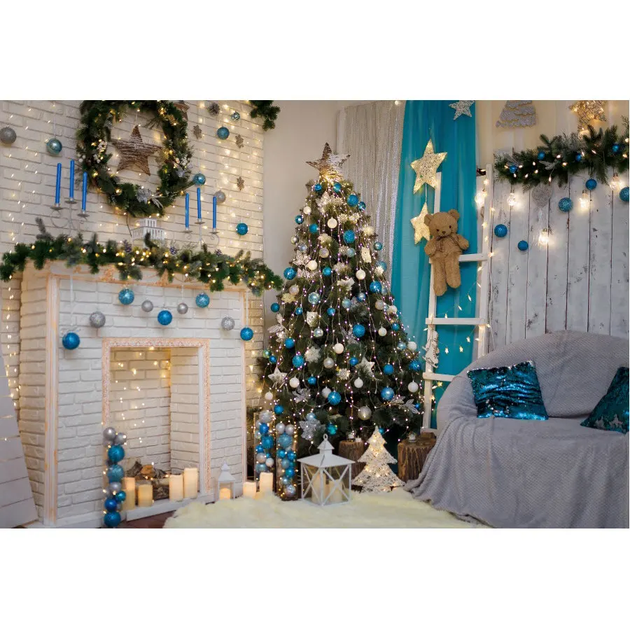 Holiday Backdrop Fireplace Colored Balls Christmas Tree Photography Background Xmas Family Party Decoration Photo Booth Props
Holiday Backdrop Fireplace Colored Balls Christmas Tree Photography Background Xmas Family Party Decoration Photo Booth Props