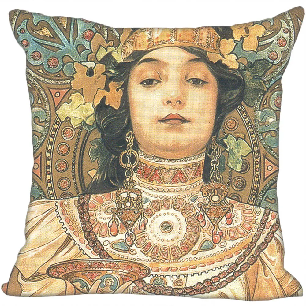 Custom Unique Alfons Mucha Pillowcase Cushion Cover Home Decor Hotel Car Seat Backrest Sofa Pillow Case 21104-03
Custom Unique Alfons Mucha Pillowcase Cushion Cover Home Decor Hotel Car Seat Backrest Sofa Pillow Case 21104-03