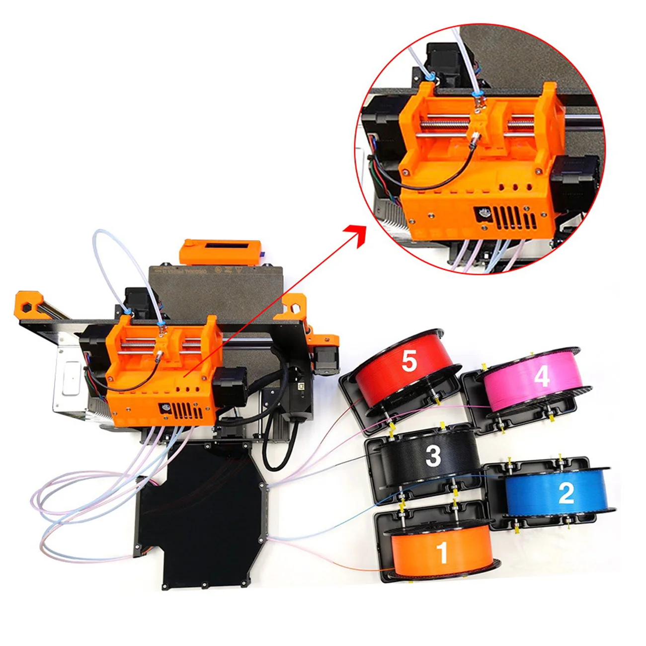 3D Printer Accessories Kit Shock Resistance PETG Materials + Scraper Upgrade Set for Prusa i3 MK3/3S MMU2S Series
3D Printer Accessories Kit Shock Resistance PETG Materials + Scraper Upgrade Set for Prusa i3 MK3/3S MMU2S Series