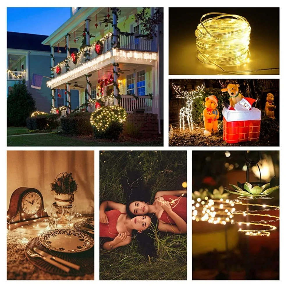 Outdoor Solar String Fairy Lights Christmas Garland Solar Power Lamp Holiday New Year Decoration Light
Outdoor Solar String Fairy Lights Christmas Garland Solar Power Lamp Holiday New Year Decoration Light