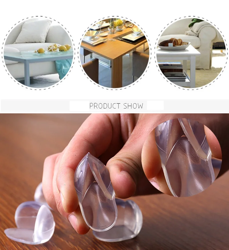 4Pcs Child Baby Safety Silicone Protector Table Corner Edge Protection Cover Children Anticollision Edge & Guards
4Pcs Child Baby Safety Silicone Protector Table Corner Edge Protection Cover Children Anticollision Edge & Guards