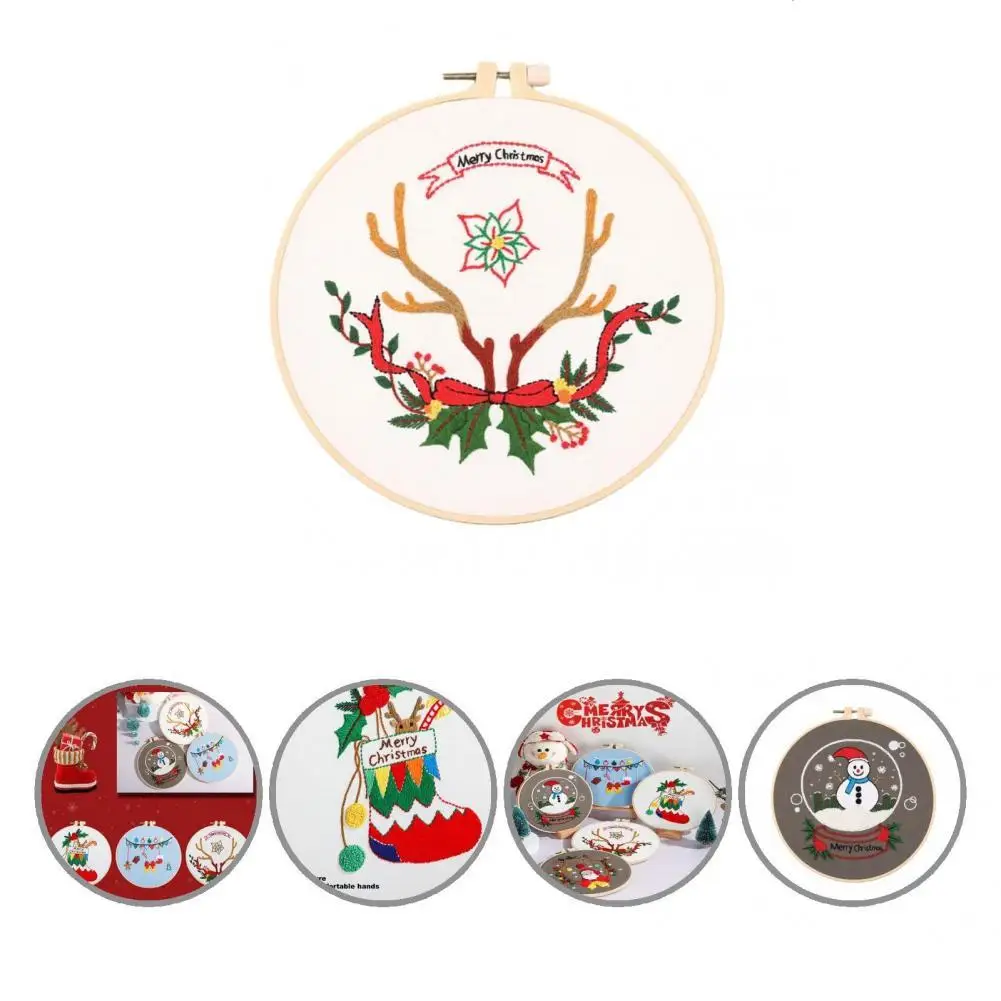 Fashion Stylish Fabric Embroidery Christmas Pattern Cross Stitch Set Embroidery Kits Embroidery Material Set 1 Set
Fashion Stylish Fabric Embroidery Christmas Pattern Cross Stitch Set Embroidery Kits Embroidery Material Set 1 Set