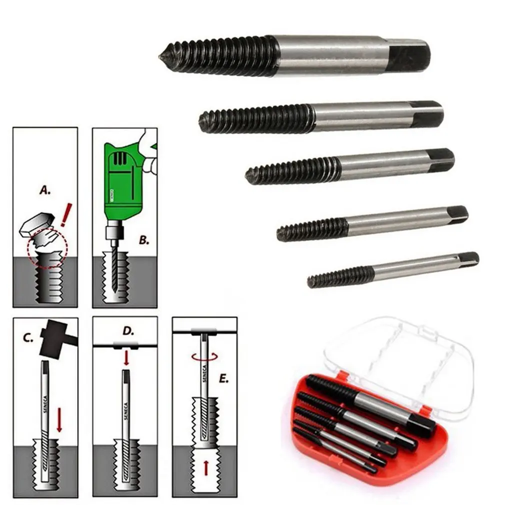 Broken Damaged Screwdriver Extractor Bit Alloy Steel Double Side Screw Center Drill Bits Removal Tools Pull Out Drill Bit 
Broken Damaged Screwdriver Extractor Bit Alloy Steel Double Side Screw Center Drill Bits Removal Tools Pull Out Drill Bit