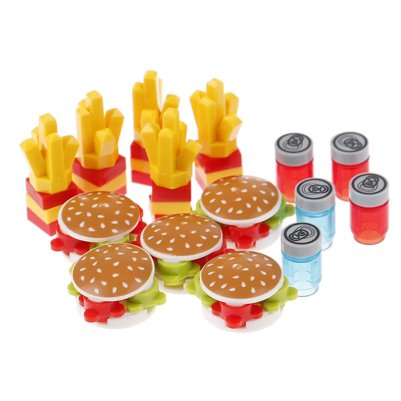 15Pcs/set Hamburger Chips City Building Blocks Fast Food Parts Compatible Bricks Toys DIY Montessori Toys for Boys Girls
15Pcs/set Hamburger Chips City Building Blocks Fast Food Parts Compatible Bricks Toys DIY Montessori Toys for Boys Girls