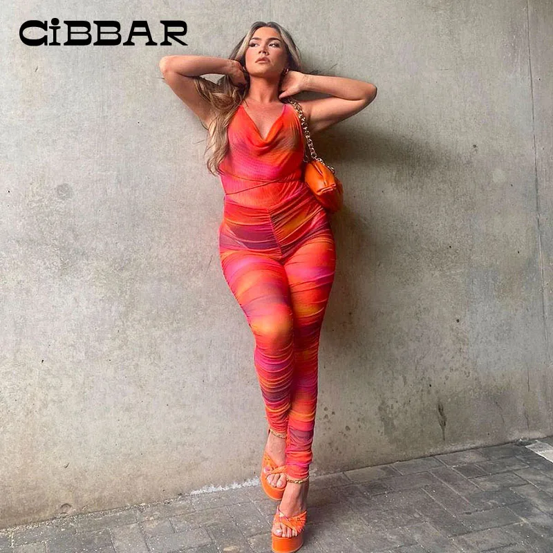 CIBBAR Printing V Neck Long Halter Jumpsuit Women Summer Sleeveless Backless 2021 New Fashion Bodycon Jumpsuits Street Style Hot
CIBBAR Printing V Neck Long Halter Jumpsuit Women Summer Sleeveless Backless 2021 New Fashion Bodycon Jumpsuits Street Style Hot