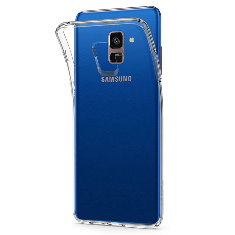 Мягкий прозрачный чехол из ТПУ для Samsung Galaxy A8 + Plus 2018 SM-A530 SamsungA8 GalaxyA8 телефона